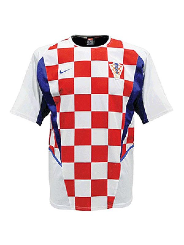 Croatia retro soccer jersey match men's first sportswear football shirt 2002-2003